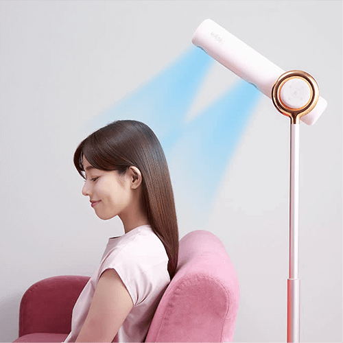 広範囲に髪を乾かす