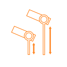 スタンド高さ 調節可能